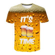Load image into Gallery viewer, Beer Cola Bubble Print T-Shirt
