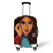 Load image into Gallery viewer, Nopersonality African Art Girl Travel Accessories Luggage Cover Suitcase Protection Baggage Dust Cover Stretch Fabrics 18-30inch
