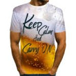 Load image into Gallery viewer, Beer Cola Bubble Print T-Shirt