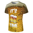 Load image into Gallery viewer, 3D short sleeve beer printed T-shirt
