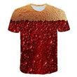 Load image into Gallery viewer, Beer Cola Bubble Print T-Shirt