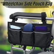 Load image into Gallery viewer, Outdoor Wheelchair Side Pouch Storage Bag Armrest Pocket Organizer Holder Pack