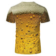 Load image into Gallery viewer, 3D short sleeve beer printed T-shirt