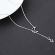 Load image into Gallery viewer, Simple Moon Star Necklace Clavicle Chain Short Necklace - The Sweetest Tee