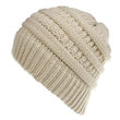 Load image into Gallery viewer, Knitted Wool Ponytail Beanie Hat