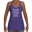 Load image into Gallery viewer, NOT GOING TO WORK... Raceback Tank (10 colors) - The Sweetest Tee