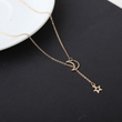 Load image into Gallery viewer, Simple Moon Star Necklace Clavicle Chain Short Necklace - The Sweetest Tee