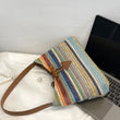 Load image into Gallery viewer, Multicolored Straw Shoulder Bag