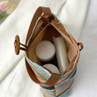 Load image into Gallery viewer, Multicolored Straw Shoulder Bag