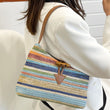 Load image into Gallery viewer, Multicolored Straw Shoulder Bag