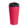 Load image into Gallery viewer, THIS MAY NOT BE COFFEE Pink Stainless Steel Travel Mug - The Sweetest Tee