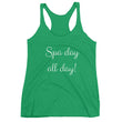 Load image into Gallery viewer, SPA DAY ALL DAY Women's Racerback Tank (12 colors) - The Sweetest Tee