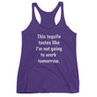 Load image into Gallery viewer, NOT GOING TO WORK... Raceback Tank (10 colors) - The Sweetest Tee