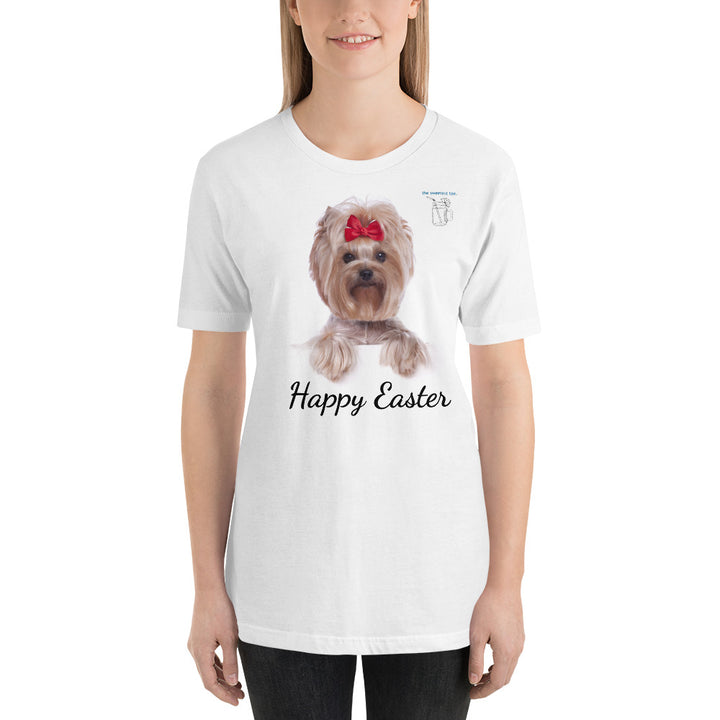 Happy Easter Yorkie Unisex T-Shirt - The Sweetest Tee