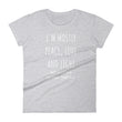 Load image into Gallery viewer, I'M MOSTLY PEACE LOVE AND LIGHT... Jersey Tee (7 colors) - The Sweetest Tee