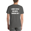 Load image into Gallery viewer, I ONLY GOLF Unisex Backprint Tee (12 colors) - The Sweetest Tee