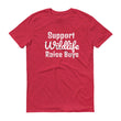 Load image into Gallery viewer, SUPPORT WILDLIFE RAISE BOYS Cotton Tee (10 colors) - The Sweetest Tee