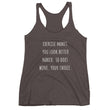 Load image into Gallery viewer, EXERCISE MAKES YOU LOOK BETTER NAKED... Racerback Tank (12 colors) - The Sweetest Tee