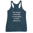 Load image into Gallery viewer, NOT GOING TO WORK... Raceback Tank (10 colors) - The Sweetest Tee