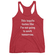 Load image into Gallery viewer, NOT GOING TO WORK... Raceback Tank (10 colors) - The Sweetest Tee