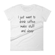Load image into Gallery viewer, I JUST WANT TO MAKE STUFF Cotton Tee (4 colors) - The Sweetest Tee