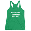Load image into Gallery viewer, KETOGENIC LIFESTYLE ON POINT Women's Racerback Tank (12 colors) - The Sweetest Tee