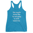 Load image into Gallery viewer, NOT GOING TO WORK... Raceback Tank (10 colors) - The Sweetest Tee
