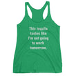 Load image into Gallery viewer, NOT GOING TO WORK... Raceback Tank (10 colors) - The Sweetest Tee