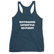 Load image into Gallery viewer, KETOGENIC LIFESTYLE ON POINT Women's Racerback Tank (12 colors) - The Sweetest Tee