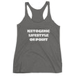 Load image into Gallery viewer, KETOGENIC LIFESTYLE ON POINT Women's Racerback Tank (12 colors) - The Sweetest Tee