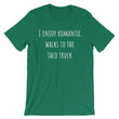 Load image into Gallery viewer, I ENJOY ROMANTIC WALKS... Unisex Cotton Tee (8 colors) - The Sweetest Tee