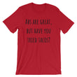Load image into Gallery viewer, ABS ARE GREAT... Unisex Cotton Tee (8 colors) - The Sweetest Tee