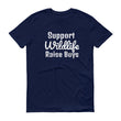 Load image into Gallery viewer, SUPPORT WILDLIFE RAISE BOYS Cotton Tee (10 colors) - The Sweetest Tee