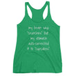 Load image into Gallery viewer, MY BRAIN SAYS CRUNCHES... Racerback Tank (7 colors) - The Sweetest Tee