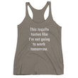 Load image into Gallery viewer, NOT GOING TO WORK... Raceback Tank (10 colors) - The Sweetest Tee