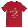 Load image into Gallery viewer, DOGS ARE LIKE POTATO CHIPS... Unisex T-Shirt - The Sweetest Tee