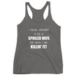 Load image into Gallery viewer, I NEVER INTENDED TO BE... Women's Racerback Tank (10 colors) - The Sweetest Tee
