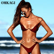 Load image into Gallery viewer, OMKAGI Brand Brazilian Bikini 2019 Swimsuit Swimwear Women Sexy Push Up Swimming Bathing Suit Beachwear Underwire Bikinis Set - The Sweetest Tee