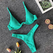 Load image into Gallery viewer, OMKAGI Brand Brazilian Bikini 2019 Swimsuit Swimwear Women Sexy Push Up Swimming Bathing Suit Beachwear Underwire Bikinis Set - The Sweetest Tee