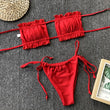 Load image into Gallery viewer, OMKAGI Bandeau Bikini 2020 Swimsuit Women Swimwear Biquinis Sexy Push Up Swimming Bathing Suit Beachwear Micro Bikini Set - The Sweetest Tee