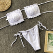 Load image into Gallery viewer, OMKAGI Bandeau Bikini 2020 Swimsuit Women Swimwear Biquinis Sexy Push Up Swimming Bathing Suit Beachwear Micro Bikini Set - The Sweetest Tee