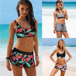 Load image into Gallery viewer, Two Pieces Bikini 2020 Ladies High Waist Swimsuit Swimwear Women Padded Tankini Swimsuit Push Up Sexy Bikini Print With Shorts