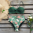 Load image into Gallery viewer, 2020 Sexy Leaf Print Bikini Female Swimsuit Women Swimwear Thong Push Up Bikinis Set High Waist Swimming Suits for Bathing Suit