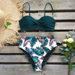 Load image into Gallery viewer, 2020 Sexy Leaf Print Bikini Female Swimsuit Women Swimwear Thong Push Up Bikinis Set High Waist Swimming Suits for Bathing Suit