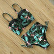 Load image into Gallery viewer, High Waist Bikini Push Up Bandage Bikini Swimwear Women Floral Two Pieces Swimsuit Strappy
