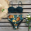 Load image into Gallery viewer, 2020 Sexy Leaf Print Bikini Female Swimsuit Women Swimwear Thong Push Up Bikinis Set High Waist Swimming Suits for Bathing Suit
