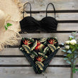 Load image into Gallery viewer, 2020 Sexy Leaf Print Bikini Female Swimsuit Women Swimwear Thong Push Up Bikinis Set High Waist Swimming Suits for Bathing Suit