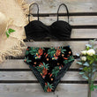 Load image into Gallery viewer, 2020 Sexy Leaf Print Bikini Female Swimsuit Women Swimwear Thong Push Up Bikinis Set High Waist Swimming Suits for Bathing Suit