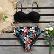 Load image into Gallery viewer, 2020 Sexy Leaf Print Bikini Female Swimsuit Women Swimwear Thong Push Up Bikinis Set High Waist Swimming Suits for Bathing Suit