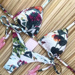 Load image into Gallery viewer, Sexy Halter Swimsuit Push Up 2021 Brazilian Bikini Tropical Plant Print Swimwear String Mini Swimsuit Women Thong Micro Bikini